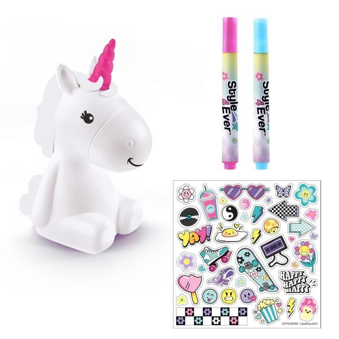 Canal Toys Style 4 Ever - Y2K Unicorno luminoso fai-da-te da decorare - Edizione da collezione - Hobby creativi per bambini - OFG 293 - Disponibile in 3-4 giorni lavorativi