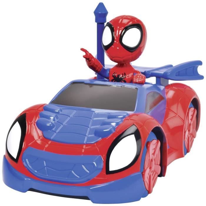 Spidey - Auto radiocomandata - 17 cm - Figura di Spidey inclusa - Disponibile in 3-4 giorni lavorativi