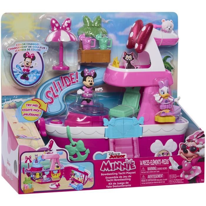 Giocattolo interattivo - DISNEY MINNIE MOUSE - Yacht di Minnie - Yacht con 14 accessori, cambio abiti e piscina - Disponibile in 3-4 giorni lavorativi