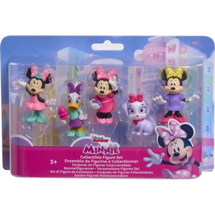 Statuine - DISNEY MINNIE MOUSE - Confezione da 5 figurine di Minnie Mouse - Non articolate, 6 cm - Disponibile in 3-4 giorni lavorativi