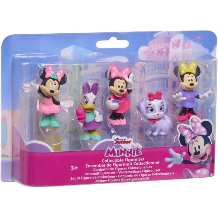 Statuine - DISNEY MINNIE MOUSE - Confezione da 5 figurine di Minnie Mouse - Non articolate, 6 cm - Disponibile in 3-4 giorni lavorativi