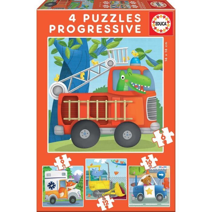 EDUCA - Progressive Puzzle Patrol - Disponibile in 3-4 giorni lavorativi