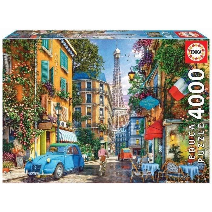 EDUCA - Puzzle - 4000 Le vecchie strade di Parigi - Disponibile in 3-4 giorni lavorativi