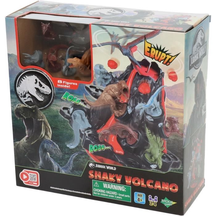 Gioco da tavolo - EPOCH GAMES - Jurassic World Shaky Volcano - Vulcano in eruzione, Dinosauri da salvare! - Disponibile in 3-4 giorni lavorativi