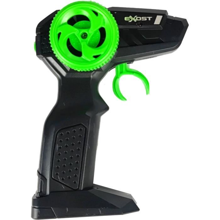 Auto telecomandata - EXOST - Metallo cromato 1:14 - 15 km/h - 31 -5 cm - argento e verde - 5 anni - Disponibile in 3-4 giorni lavorativi