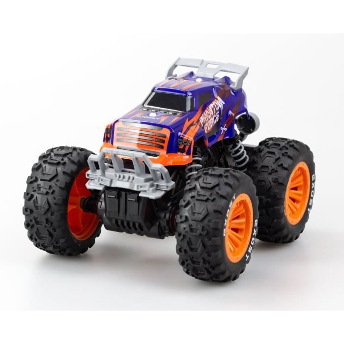 Auto telecomandata - EXOST - Phantom Force 1:16 - 10 km/h - 28 -5 cm - viola e arancione - 5 anni - Disponibile in 3-4 giorni lavorativi