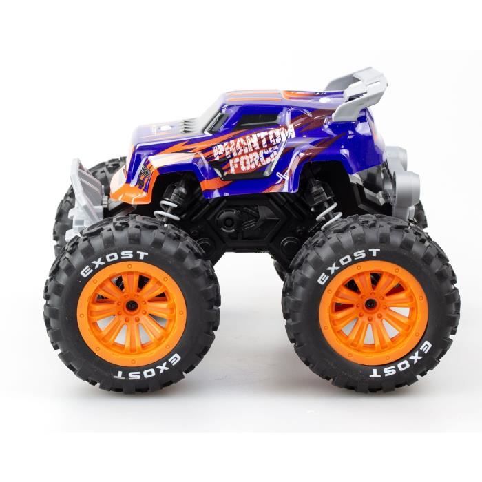 Auto telecomandata - EXOST - Phantom Force 1:16 - 10 km/h - 28 -5 cm - viola e arancione - 5 anni - Disponibile in 3-4 giorni lavorativi