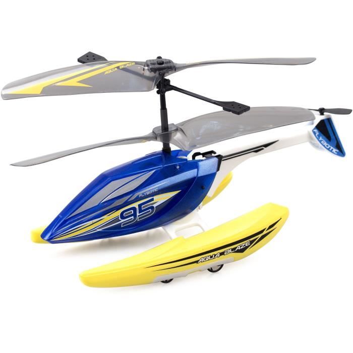 Elicottero telecomandato - FLYBOTIC - Helico Aqua Blaze - 19 -5 cm - giallo e nero - 8 anni - Disponibile in 3-4 giorni lavorativi