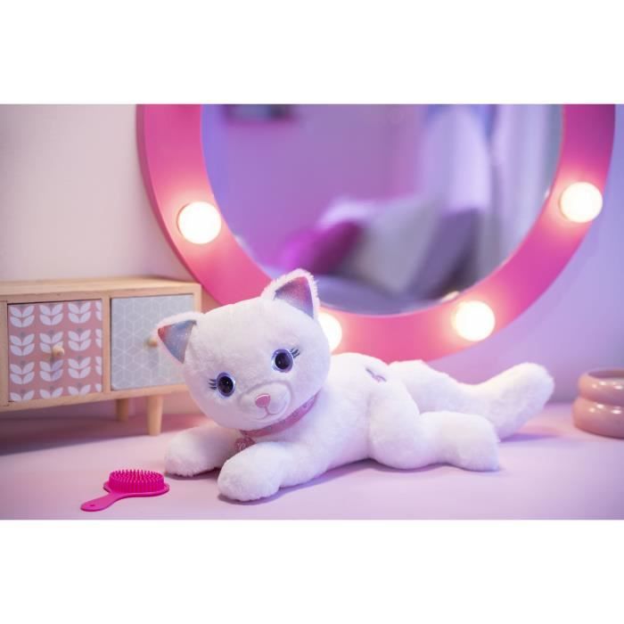 Peluche - Gipsy Toys - Gatto Cuty Bella Fashionista - 30 cm - Bianco Rosa - Disponibile in 3-4 giorni lavorativi