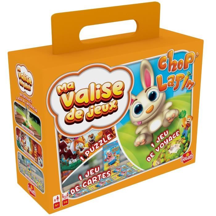 Valigia Multigiochi 3-Chop Rabbit Travel GOLIATH - Disponibile in 3-4 giorni lavorativi