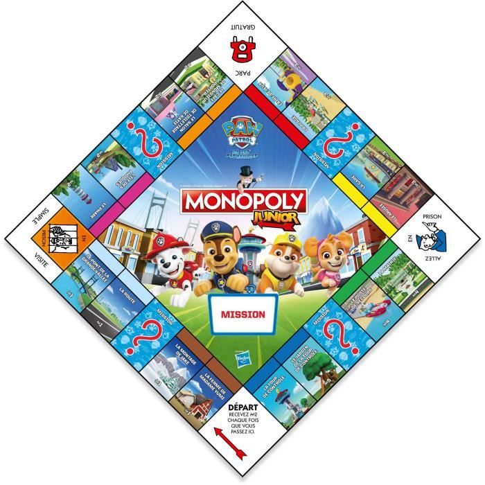 Paw Patrol Junior Monopoly - Gioco da tavolo - MOSSE VINCENTI - Monopoli Junior con personaggi Paw Patrol. - Disponibile in 3-4 giorni lavorativi