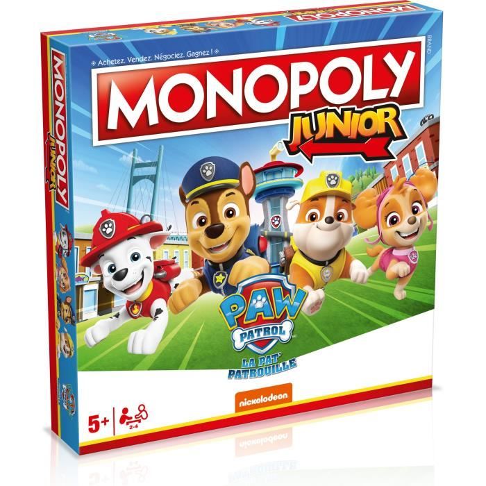 Paw Patrol Junior Monopoly - Gioco da tavolo - MOSSE VINCENTI - Monopoli Junior con personaggi Paw Patrol. - Disponibile in 3-4 giorni lavorativi