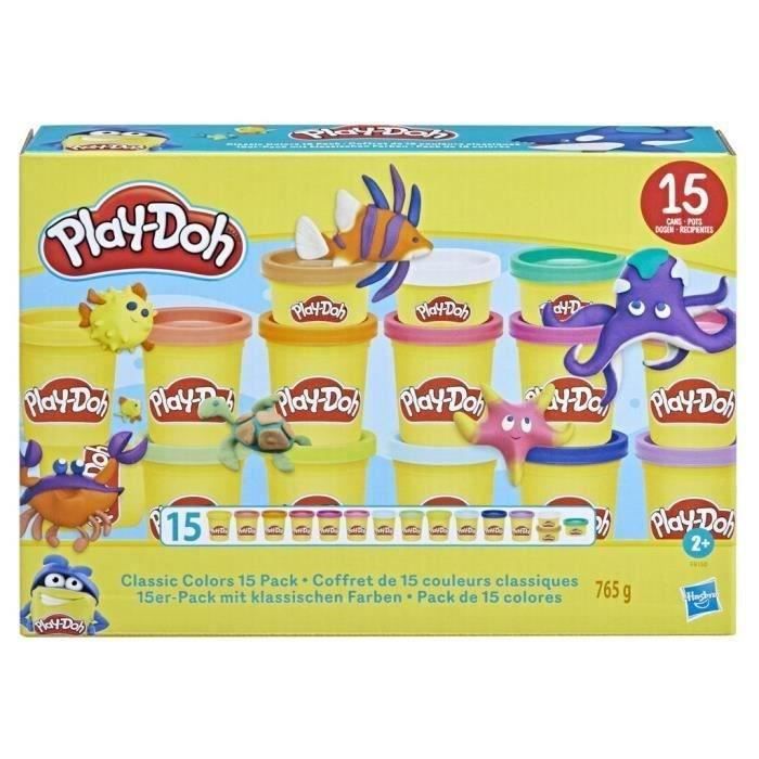 Play-Doh Scatola da 15 vasetti di pasta da modellare dai colori classici, per bambini - Disponibile in 3-4 giorni lavorativi