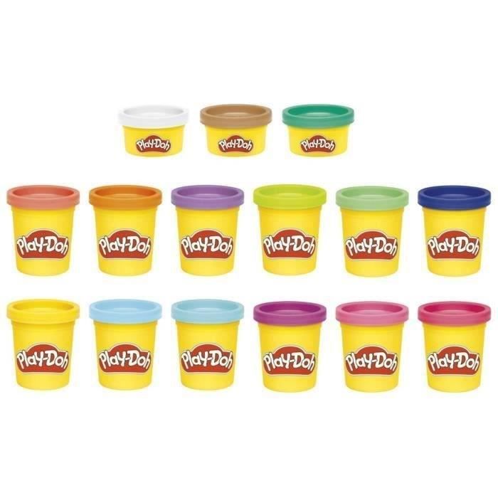 Play-Doh Scatola da 15 vasetti di pasta da modellare dai colori classici, per bambini - Disponibile in 3-4 giorni lavorativi