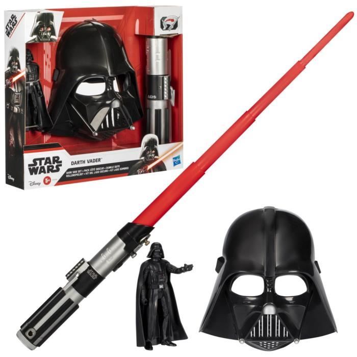 Pacchetto Darth Vader Dark Side, spada laser rossa, maschera Darth Vader e statuetta da 15 cm, accessorio, bambini di 4 anni, Star Wars - Disponibile in 3-4 giorni lavorativi