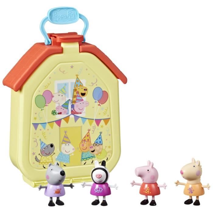 Peppa Pig, set valigetta di Peppa con casa pieghevole, 4 figurine, giocattoli prescolari, da 3 anni - Disponibile in 3-4 giorni lavorativi