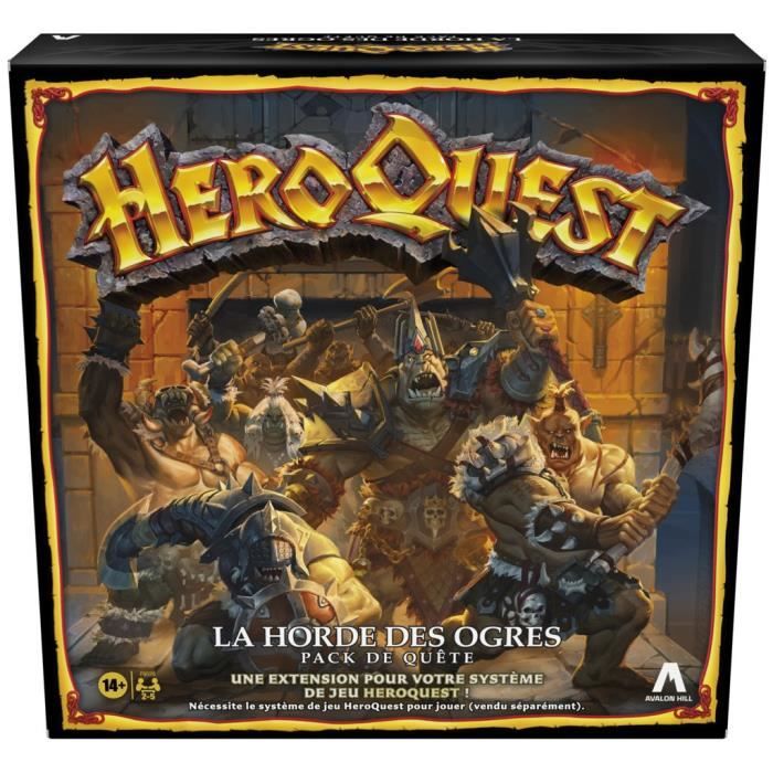 Sono richiesti HeroQuest, pacchetto missioni Orda di Ogre, gioco da tavolo, sistema di gioco HeroQuest - Disponibile in 3-4 giorni lavorativi