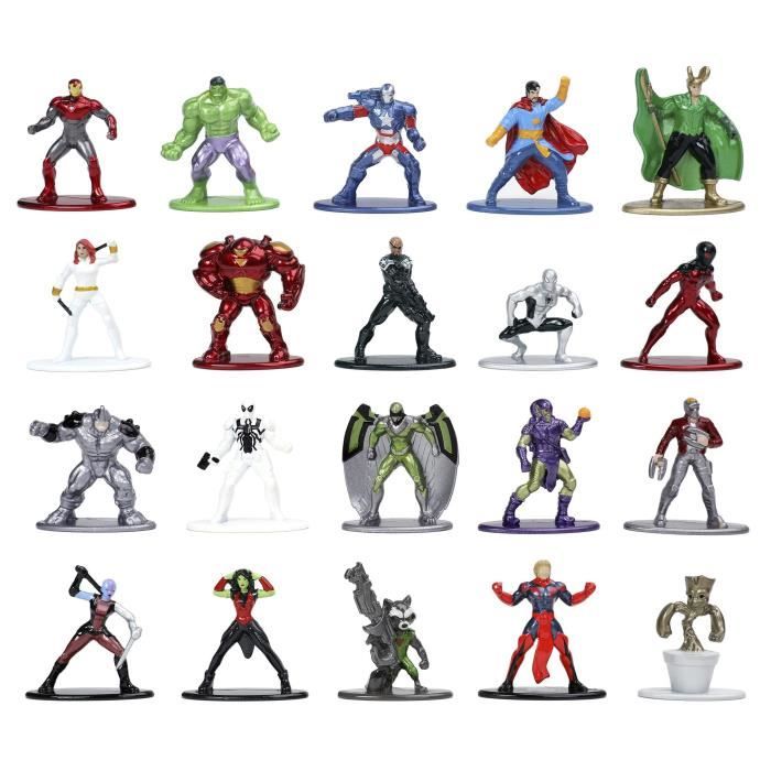 Cofanetto Marvel - 20 figurine in metallo da 4 cm - Disponibile in 3-4 giorni lavorativi