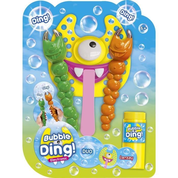 Gioco di bolle di sapone - LANSAY - 25640 - Bubbles Party - Bubble Ding Duo Electronic - Disponibile in 3-4 giorni lavorativi Lansay