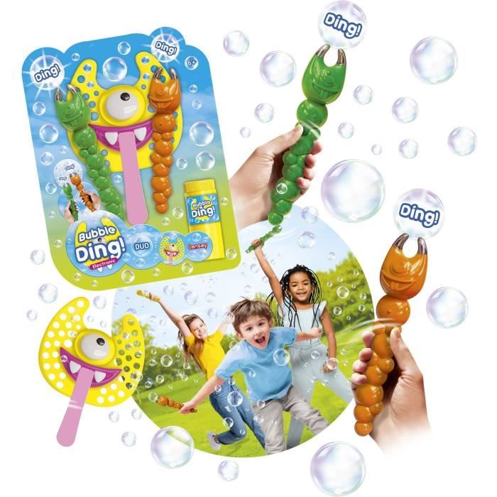 Gioco di bolle di sapone - LANSAY - 25640 - Bubbles Party - Bubble Ding Duo Electronic - Disponibile in 3-4 giorni lavorativi Lansay