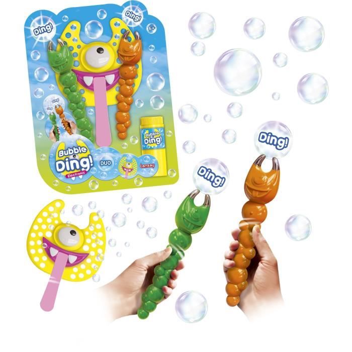 Gioco di bolle di sapone - LANSAY - 25640 - Bubbles Party - Bubble Ding Duo Electronic - Disponibile in 3-4 giorni lavorativi Lansay