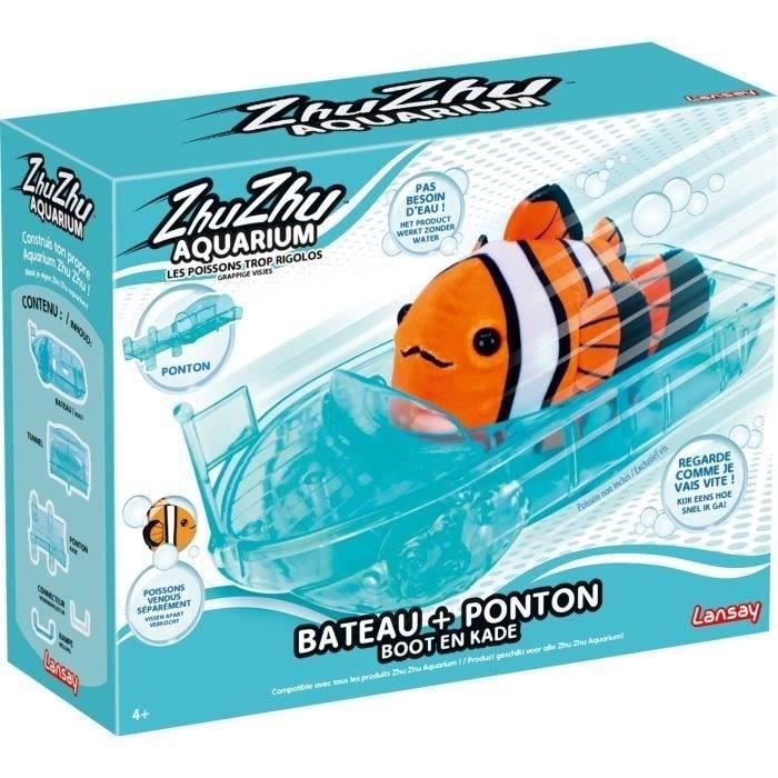 Universo in miniatura - LANSAY - 51002 - Acquario Zhu Zhu: Barca + Pontone - Disponibile in 3-4 giorni lavorativi