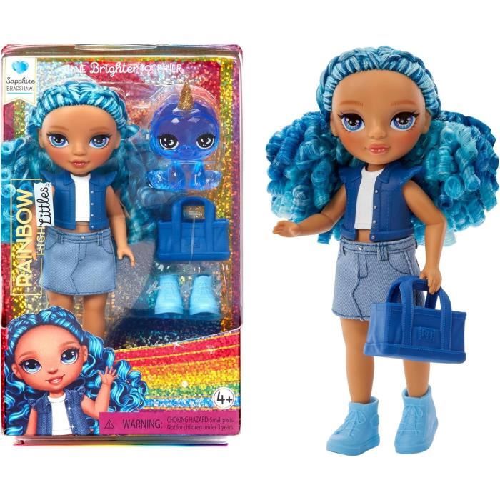 Rainbow High Littles - bambola da 15 cm + animaletto - blu - dai 4 anni in su - Disponibile in 3-4 giorni lavorativi