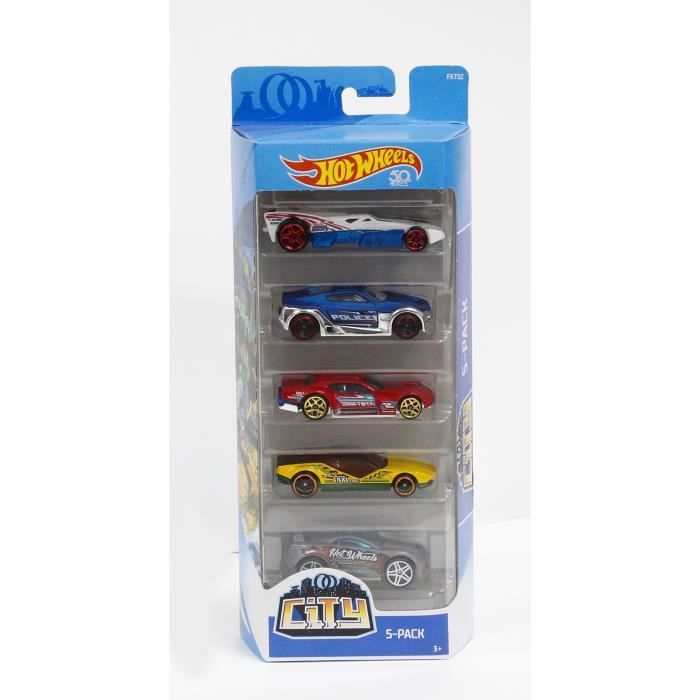 scatola di Hot Wheels 5 voitur - Disponibile in 3-4 giorni lavorativi