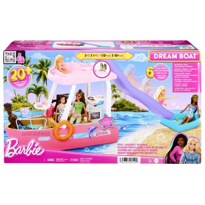 Barbie - Barbie's Reve Boat - Accessori delle bambole - 3 anni e + - Disponibile in 3-4 giorni lavorativi