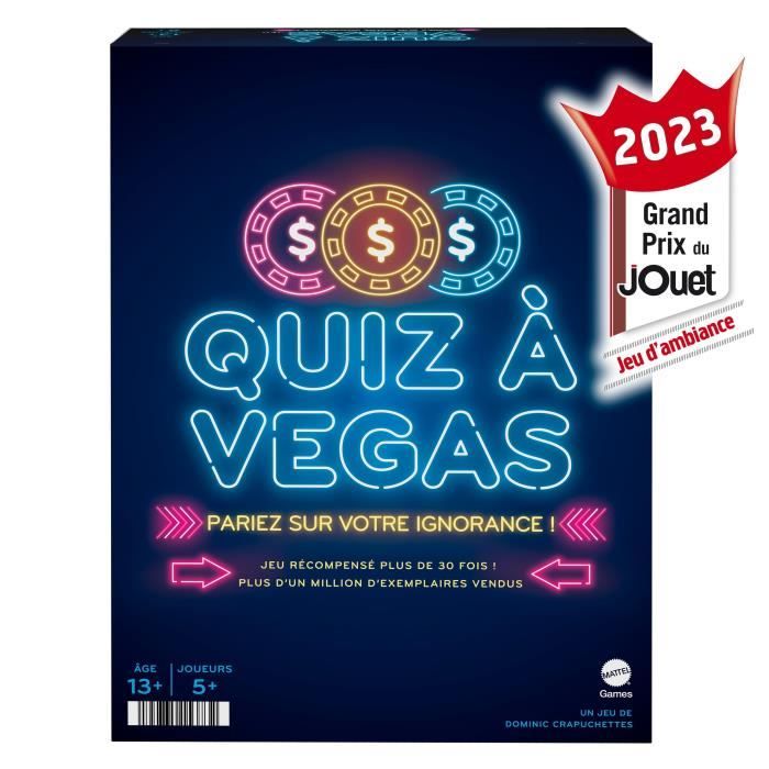 QUIZ A VEGAS - GIOCHI - HNY92 - GIOCHI PER LA FAMIGLIA MATTEL - Disponibile in 3-4 giorni lavorativi