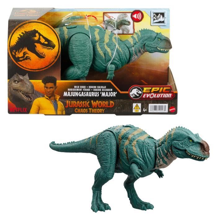 Jurassic World - Majungasaurus Fierce Roar - Figura d'azione HTK76 - Disponibile in 3-4 giorni lavorativi