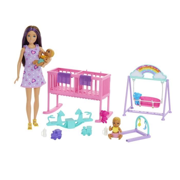 Cofanetto Barbie-The Twins' Room-Skipper, neonati e accessori HXM99 - Disponibile in 3-4 giorni lavorativi