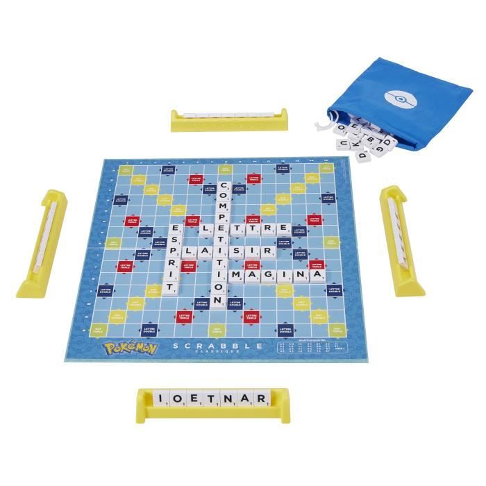 Pokémon Scrabble - Gioco da tavolo per famiglie con 2 modalità di gioco HXT27 - Disponibile in 3-4 giorni lavorativi