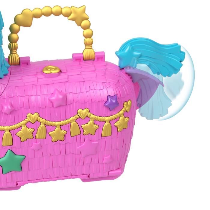 Polly Pocket-Gli unicorni stanno organizzando una scatola per feste con 2 minifigure HYD96 - Disponibile in 3-4 giorni lavorativi