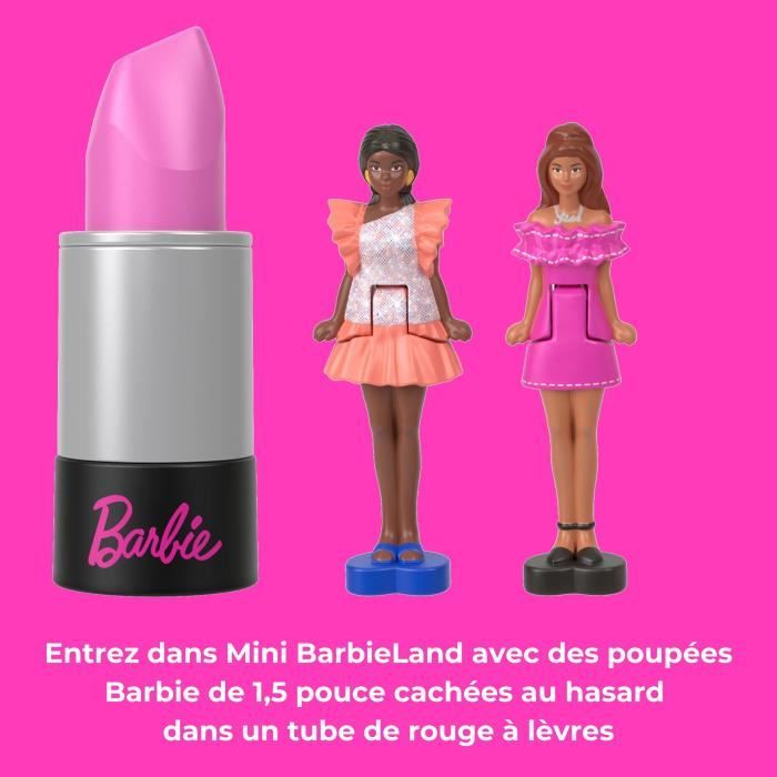 BARBIE Mini set di rossetti BarbieLand 6 con mini bambole - JBD26 - Disponibile in 3-4 giorni lavorativi