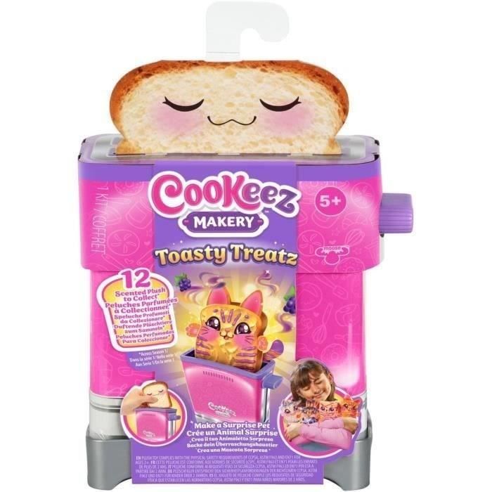 Toasty Treatz - MOOSE TOYS - COOKEEZ MAKERY - Peluche profumato a forma di toast, tostapane interattivo - Disponibile in 3-4 giorni lavorativi