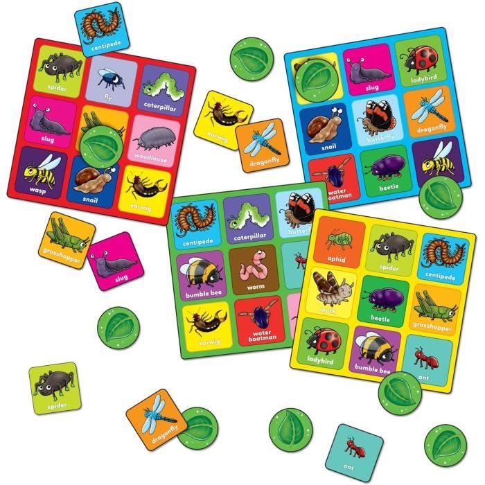 Little Bug Bingo - Gioco del bingo - FRUTTETO - da 3 a 6 anni - Disponibile in 3-4 giorni lavorativi