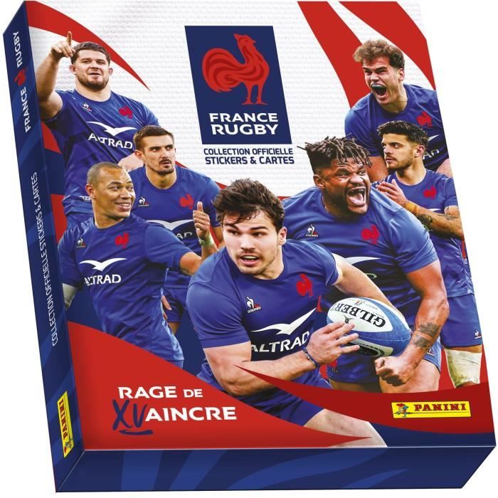 Cofanetto da Collezione Rugby Team of France-Rage de Vaincre 1 Album + 18 Buste + 3 Carte in Edizione Limitata - PANINI - Disponibile in 3-4 giorni lavorativi