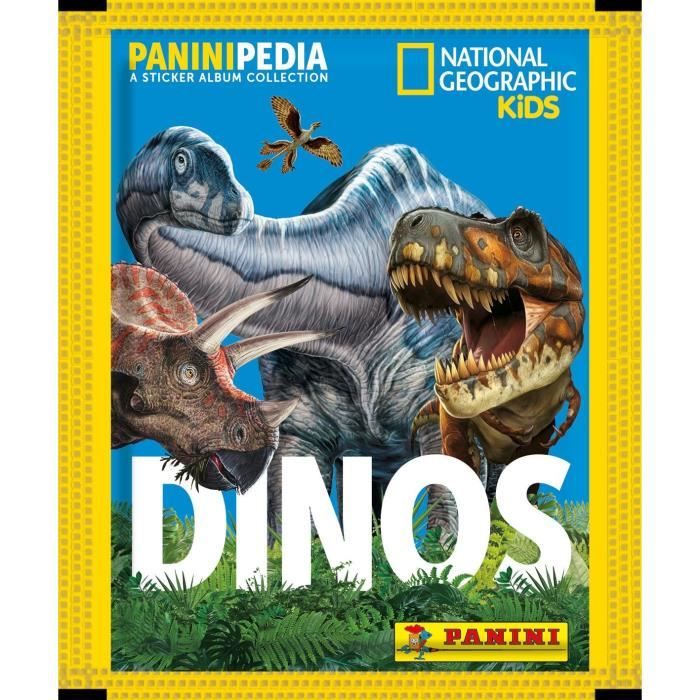 Carte da collezione - PANINI - DINOS NATIONAL GEOGRAPHIC KIDS - PANINIPEDIA - Blister 7 tasche - Disponibile in 3-4 giorni lavorativi