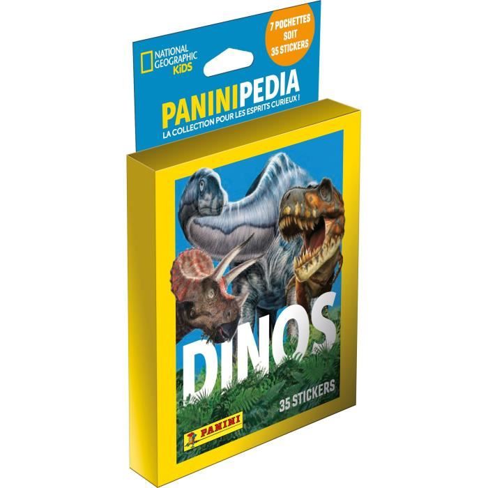 Carte da collezione - PANINI - DINOS NATIONAL GEOGRAPHIC KIDS - PANINIPEDIA - Blister 7 tasche - Disponibile in 3-4 giorni lavorativi