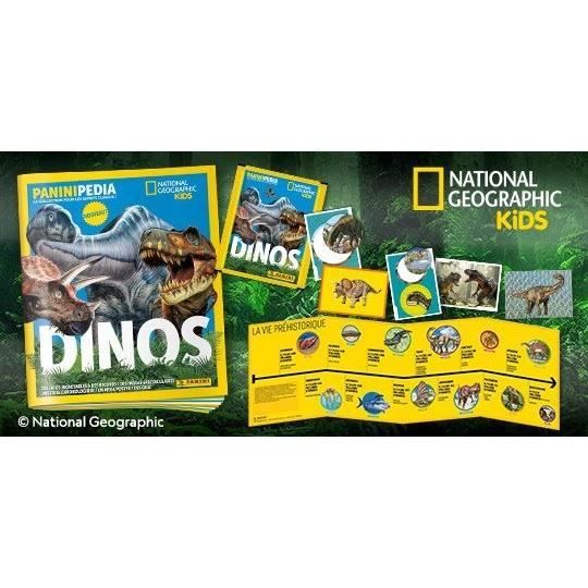 Carte da collezione - PANINI - DINOS NATIONAL GEOGRAPHIC KIDS - PANINIPEDIA - Blister 7 tasche - Disponibile in 3-4 giorni lavorativi