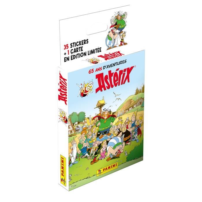 Blister 7 tasche - PANINI - Asterix (65 anniversario) - 35 figurine e 1 card limitata - Disponibile in 3-4 giorni lavorativi