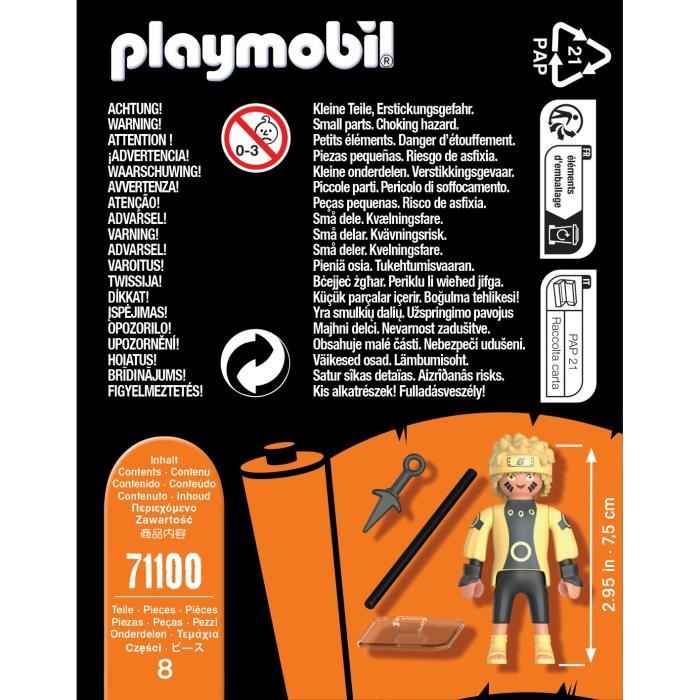 Playmobil 71100 Naruto Rikudou Sennin Modalità - Naruto Shippuden - Heroes di Manga Ninja - Disponibile in 3-4 giorni lavorativi