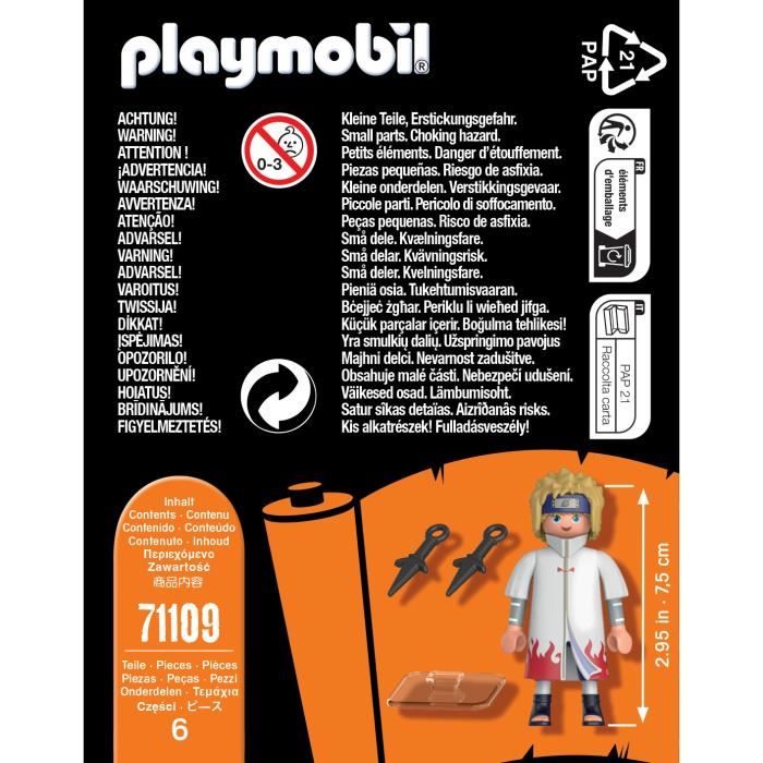 Playmobil 71109 Minato - Naruto Shippuden - Hero di Manga Ninja - Disponibile in 3-4 giorni lavorativi