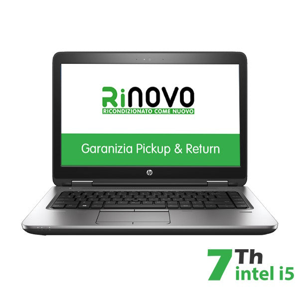 PC Notebook Ricondizionato RINOVO NB HP PROBOOK 640 G3 I5-7X00 DDR 16GB SSD 240GB 14" W10P GRADE A 1Y WARRANTY 3 MESI BATTERIA - Disponibile in 3-4 giorni lavorativi