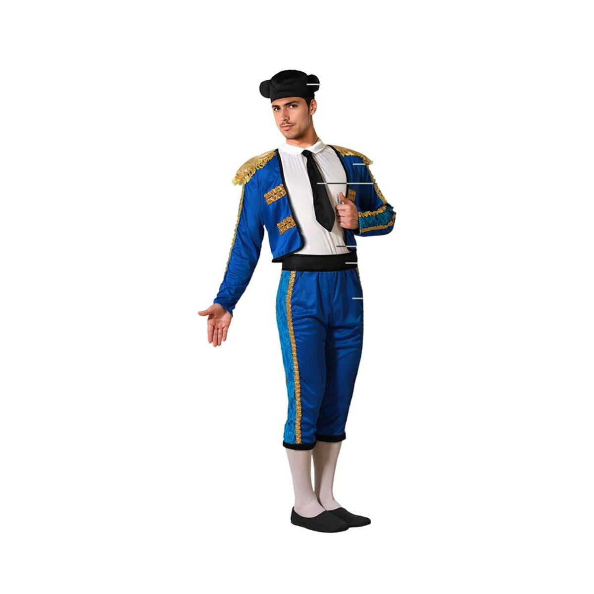 Costume per Adulti Azzurro Torero XS/S - Disponibile in 3-4 giorni lavorativi