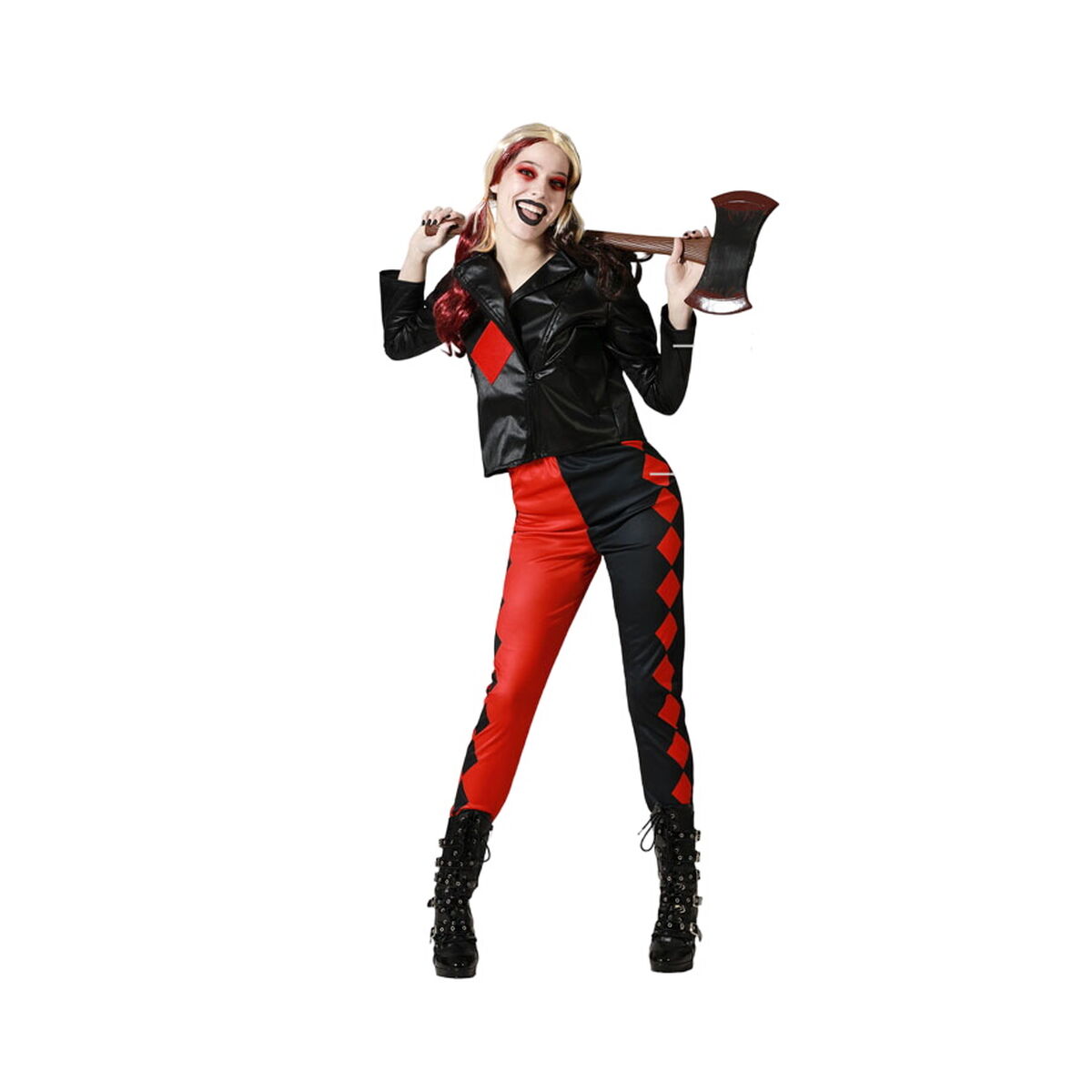 Costume per Adulti Arlecchino Sanguinario Donna Taglia:XS/S - Disponibile in 3-4 giorni lavorativi Bigbuy Carnival