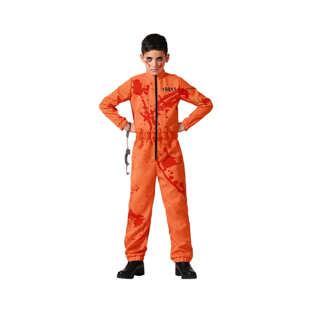 Costume per Adulti Carcerato Per bambini Sanguinario Taglia:3-4 Anni - Disponibile in 3-4 giorni lavorativi