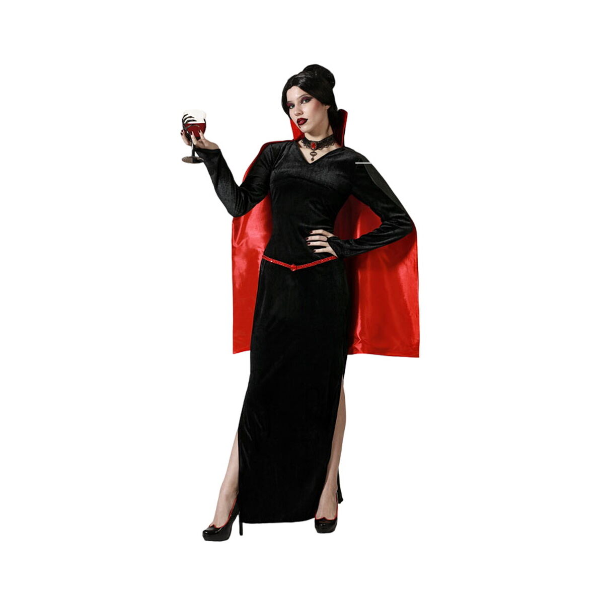 Costume per Adulti Vampiro Donna Taglia:XS/S - Disponibile in 3-4 giorni lavorativi