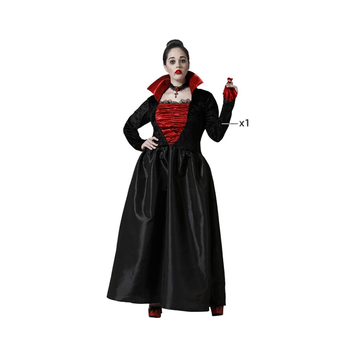 Costume per Adulti Vampiro Donna XXL - Disponibile in 3-4 giorni lavorativi